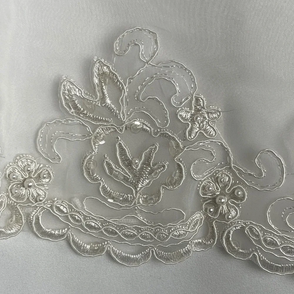 Jellybean Miami Girls New White Lace Communion Flower‎ Girl Dress Plus Size 12.5